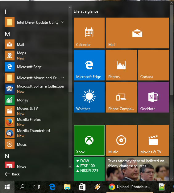Windows 10 Start Menu: All Apps